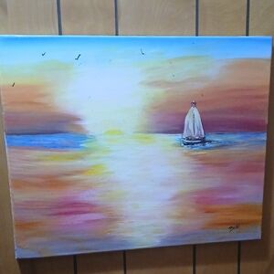 Sunset Sail Canvas Art